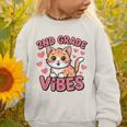 Cute Cat 2nd Grade Vibes Back To School Second Grade Girls Graphic Toddler Sweatshirt Cute Cat 2nd Grade Vibes Back To School Second Grade Girls Graphic Toddler Sweatshirt