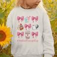 Cute Coquette Bows Assistant Principal Life Back To School Graphic Toddler Sweatshirt
