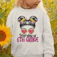 First Day Of 6th Grade Messy Hair Bun Girl Back To School Graphic Toddler Sweatshirt First Day Of 6th Grade Messy Hair Bun Girl Back To School Graphic Toddler Sweatshirt