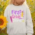 First Grade Diva Welcome Back To School 1st Grade Kids Performance Graphic Toddler Sweatshirt First Grade Diva Welcome Back To School 1st Grade Kids Performance Graphic Toddler Sweatshirt
