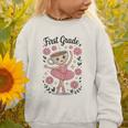 Girls Back To School Cappuccina Italian Brainrot First Grade Graphic Toddler Sweatshirt Girls Back To School Cappuccina Italian Brainrot First Grade Graphic Toddler Sweatshirt