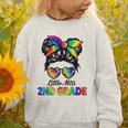 Girls Second Grade Back To School Cute Little Miss 2nd Grade Graphic Toddler Sweatshirt