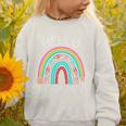 Hello Nursery Pencil Rainbow Back To School Boys Girls Premium Tri-Blend Graphic Toddler Sweatshirt