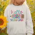 Hello Second Grade Pencil Tie Dye Back To School 2nd Grade Graphic Toddler Sweatshirt Hello Second Grade Pencil Tie Dye Back To School 2nd Grade Graphic Toddler Sweatshirt