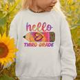 Hello Third Grade Back To School Pencil Tie Dye 3rd Grade Performance Graphic Toddler Sweatshirt Hello Third Grade Back To School Pencil Tie Dye 3rd Grade Performance Graphic Toddler Sweatshirt