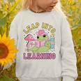 Leap Into Learning Cute Frog Kawaii Back To School Kids Graphic Toddler Sweatshirt Leap Into Learning Cute Frog Kawaii Back To School Kids Graphic Toddler Sweatshirt