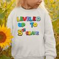 Leveled Up To 5th Grade Back To School Kids Boys Premium Tri-Blend Graphic Toddler Sweatshirt Leveled Up To 5th Grade Back To School Kids Boys Premium Tri-Blend Graphic Toddler Sweatshirt