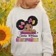 Little Miss Kindergarten Afro Puff Girl Back To School Graphic Toddler Sweatshirt Little Miss Kindergarten Afro Puff Girl Back To School Graphic Toddler Sweatshirt
