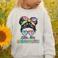 Little Miss KINDERGARTEN First Day Back To School Girls Kids Graphic Toddler Sweatshirt
