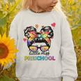 Little Miss Preschool Back To School Messy Kids Girls Graphic Toddler Sweatshirt