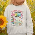Lunch Cafeteria Crew Lady Back To School Tour Graphic Toddler Sweatshirt Lunch Cafeteria Crew Lady Back To School Tour Graphic Toddler Sweatshirt