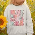 In My Middle School Era Cute Groovy First Day Back To School Graphic Toddler Sweatshirt In My Middle School Era Cute Groovy First Day Back To School Graphic Toddler Sweatshirt