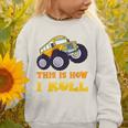 Monster Truck School Bus This Is How I Roll Back To School Graphic Toddler Sweatshirt
