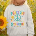 Peace Out 5th Grade Retro Back To School Students Graphic Toddler Sweatshirt Peace Out 5th Grade Retro Back To School Students Graphic Toddler Sweatshirt
