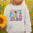 In My Pre-K Era Back To School Retro Groovy Preschool Graphic Toddler Sweatshirt