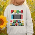 Pre-K Level Unlocked Back To School Video Game Graphic Toddler Sweatshirt