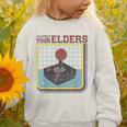 Respect Your Elders Retro Gamer Joystick Back To School Graphic Toddler Sweatshirt