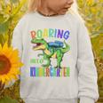 Roaring Into Kindergarten DinosaurRex Back To School Boys Performance Graphic Toddler Sweatshirt Roaring Into Kindergarten DinosaurRex Back To School Boys Performance Graphic Toddler Sweatshirt