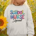 School Nurse Squad Tie Dye Back To School Appreciation Graphic Toddler Sweatshirt School Nurse Squad Tie Dye Back To School Appreciation Graphic Toddler Sweatshirt