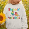 Steppin Into Fourth Grade Back To School First Day 4th Grade Graphic Toddler Sweatshirt