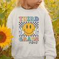 Third Grade Vibes Retro Smile Back To School 3rd Grade Team Graphic Toddler Sweatshirt Third Grade Vibes Retro Smile Back To School 3rd Grade Team Graphic Toddler Sweatshirt