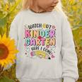 Watch Out KinderGarten Here I Come Shirt Kids Back To School Graphic Toddler Sweatshirt