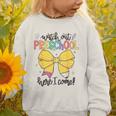 Watch Out Pre-K Here I Come Preschool Back To School Graphic Toddler Sweatshirt