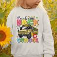 Welcome Back To School Bus Happy First Day Of School Student Graphic Toddler Sweatshirt Welcome Back To School Bus Happy First Day Of School Student Graphic Toddler Sweatshirt