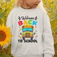 Welcome Back To School Outfit School Bus Driver Graphic Toddler Sweatshirt