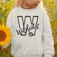 Wildcats School Sports Fan Team Spirit Mascot Back To School Graphic Toddler Sweatshirt