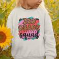Women's Third 3rd Grade Squad Back To School Animal Print Girl Tee Graphic Toddler Sweatshirt
