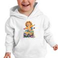 Back To School Lion School Bus 100 Days Of School Graphic Toddler Hoodie