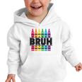 BRUH Back To School Colorful Crayons First Day Of School Graphic Toddler Hoodie BRUH Back To School Colorful Crayons First Day Of School Graphic Toddler Hoodie