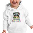 Bruh I'm In 5th Grade Back To School Messy Bun Tie Dye Headb Graphic Toddler Hoodie Bruh I'm In 5th Grade Back To School Messy Bun Tie Dye Headb Graphic Toddler Hoodie