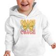 Coach Team Groovy Coquette Bow Cute Back To School Graphic Toddler Hoodie