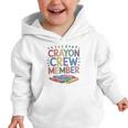 Crayon Crew Member Back To School Coloring Art Classes Graphic Toddler Hoodie Crayon Crew Member Back To School Coloring Art Classes Graphic Toddler Hoodie