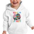 First Day Back To School 1st Grade Boys Football Dinosaur Graphic Toddler Hoodie