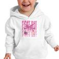 First Day Of School Girls Coquette Bow Back To School Performance Graphic Toddler Hoodie First Day Of School Girls Coquette Bow Back To School Performance Graphic Toddler Hoodie