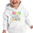 Groovy Custodian Bruh We Back To School Janitor Retro Graphic Toddler Hoodie