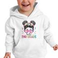 Hello 2nd Grade Messy Bun Back To School First Day Girl Kids Graphic Toddler Hoodie Hello 2nd Grade Messy Bun Back To School First Day Girl Kids Graphic Toddler Hoodie