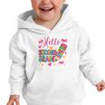 Hello Second Grade Colorful Pencil Tie Dye Back To School Graphic Toddler Hoodie