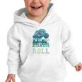 Kids I'M ON HONOR ROLL Monster Trucks Back To School Bruh Graphic Toddler Hoodie