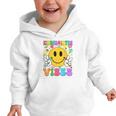 Kindergarten Vibes Smile Face Back To School Kinder Girl Kid Graphic Toddler Hoodie