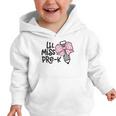 LiL Miss Pre-K Girls Coquette Bow Gingham Bow Back To School Graphic Toddler Hoodie LiL Miss Pre-K Girls Coquette Bow Gingham Bow Back To School Graphic Toddler Hoodie