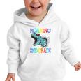 Roaring Into 2Nd Grade DinosaurRex Back To School Graphic Toddler Hoodie