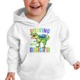 Roaring Into Kindergarten DinosaurRex Back To School Boys Performance Graphic Toddler Hoodie Roaring Into Kindergarten DinosaurRex Back To School Boys Performance Graphic Toddler Hoodie
