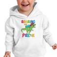 Roaring Into Pre-K Preschool Dinosaur Back To School Graphic Toddler Hoodie