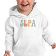 SLPA Groovy Women Appreciation Day Hello Back To School Graphic Toddler Hoodie SLPA Groovy Women Appreciation Day Hello Back To School Graphic Toddler Hoodie