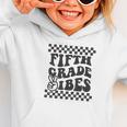 1st Day Of 5th Grade Vibes Retro Girls Back To School Boys Graphic Toddler Hoodie
