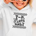1st Day Of TK Vibes Only Retro Girls Back To SchoolK Boys Graphic Toddler Hoodie